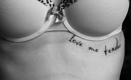 09 Under breast tattoos design - Tattoo Designs for Women