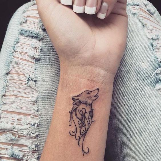 Wrist-Tattoos-wolf - Tattoo Designs for Women
