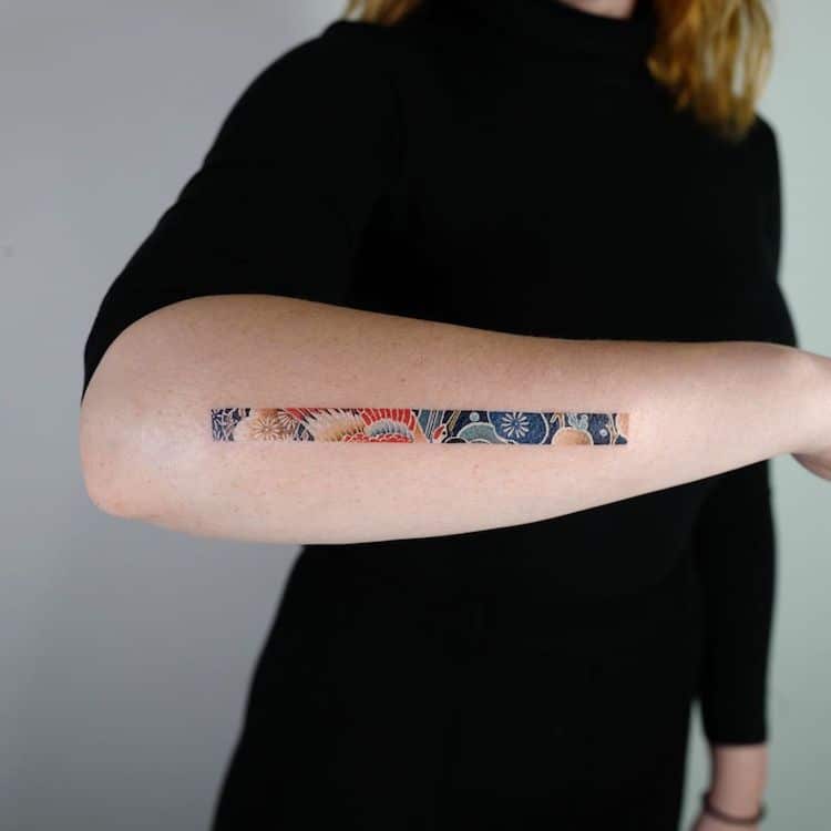 Magical memory frame tattoo for women design