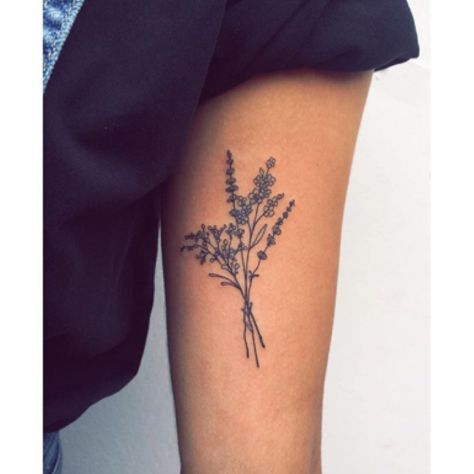 Spring of lavender tattoo - Tattoo Designs for Women