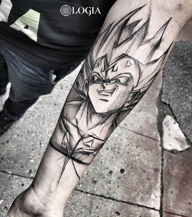 Vegeta Dragon Ball tattoo - Tattoo Designs for Women