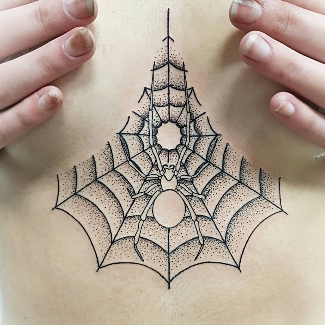 spider-web-tattoo-23 - Tattoo Designs for Women