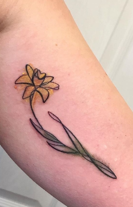 daffodil-tattoo-32 - Tattoo Designs for Women