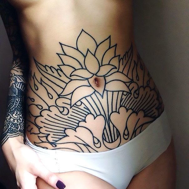 Ink designs on belly - Tattoo Designs for Women - Belly